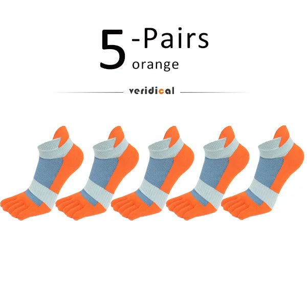 5 Pairs Five Finger Ankle Sport Socks