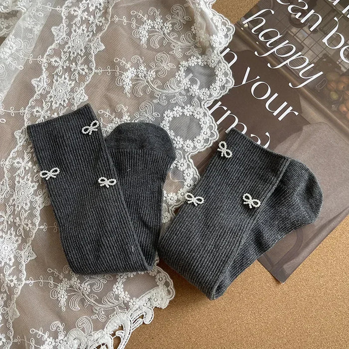 Bow Design Kids Simplicity Fashion  Socks