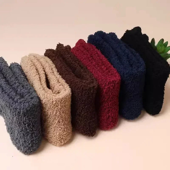 1/3pairs Men Coral Fleece Socks