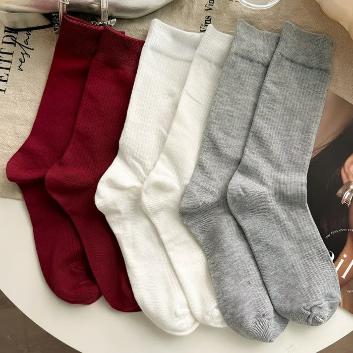 1/3 Pairs Korean Stripe Long Socks