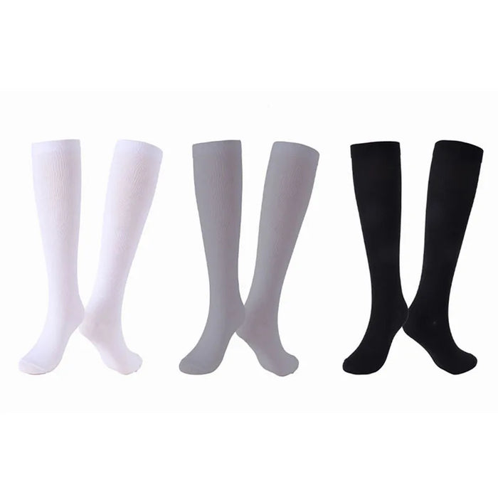 1 Pair Soild Color Compression Stockings