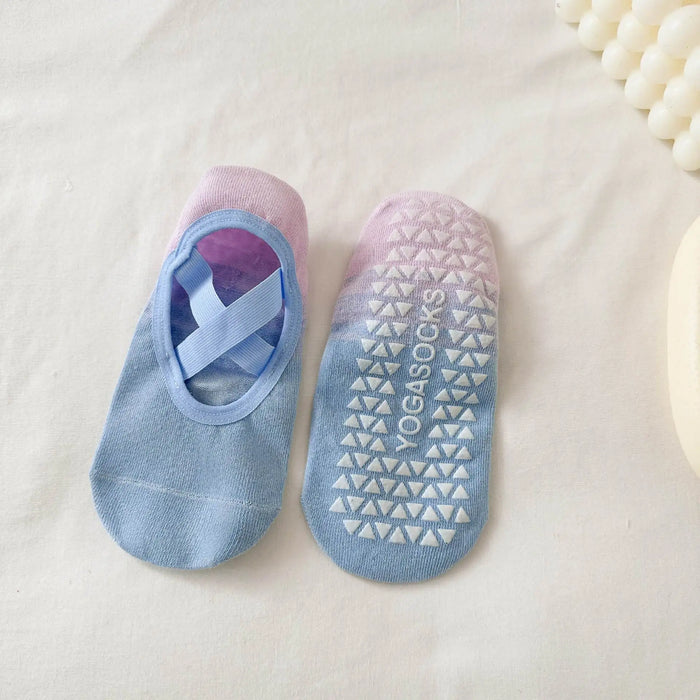 Yoga Socks Women Gradient Silicone Non-slip Pilates Grip No-show Sock