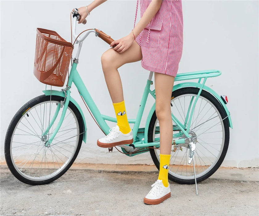 Snoopy Cartoon Cartoon Mid-tube Socks