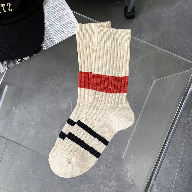 Various Stylish Cotton Medium Tube Design Socks
