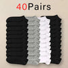 10-12-20-40-pairs-men-boat-socks-business-sport-sweat-absorption-mature-summer-autumn-solid-color-soft-non-pilling-ankle-socks