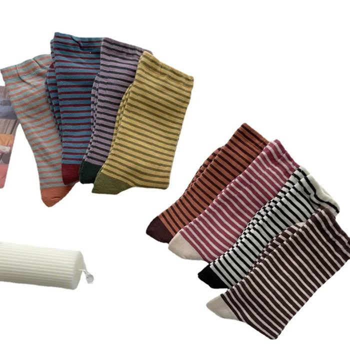 Retro Striped Socks