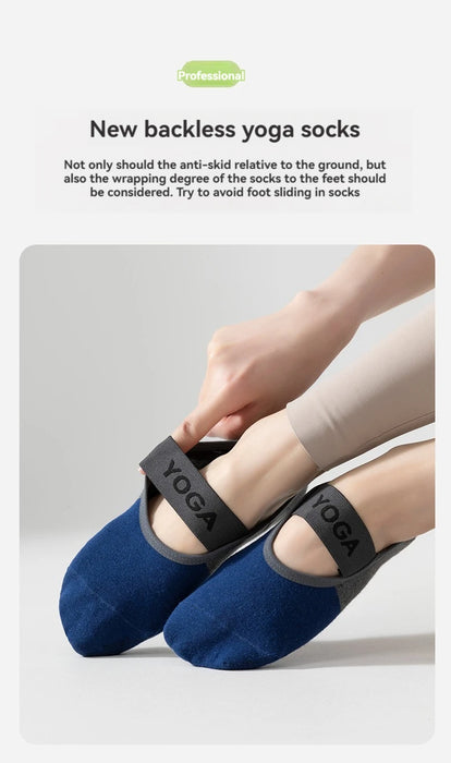 Patchwork colour pilates socks