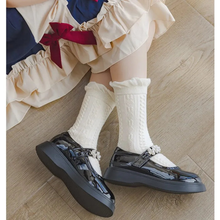 5 pairs / 1-12Y  Kids Lolita Fancy Socks
