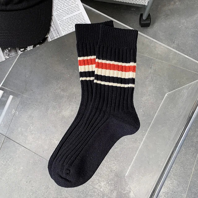 Various Stylish Cotton Medium Tube Design Socks