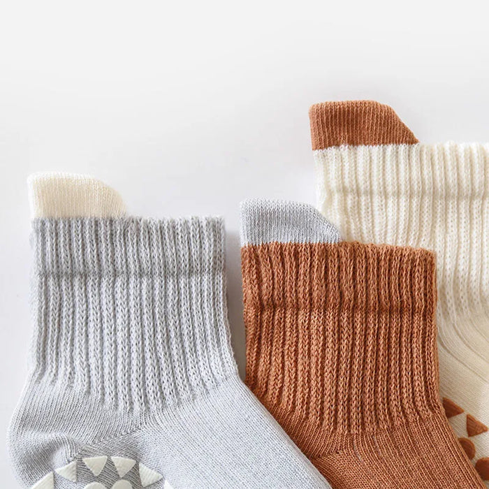 3 Pairs/  Kids Cotton Socks Boys and Girls Daily Simple