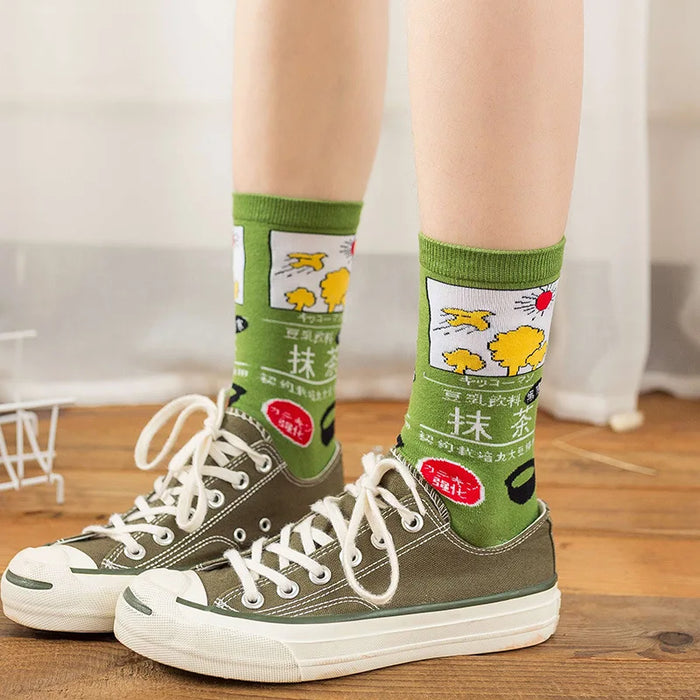 Fashion Streetwear Hip Hop Style Cartoon Socks