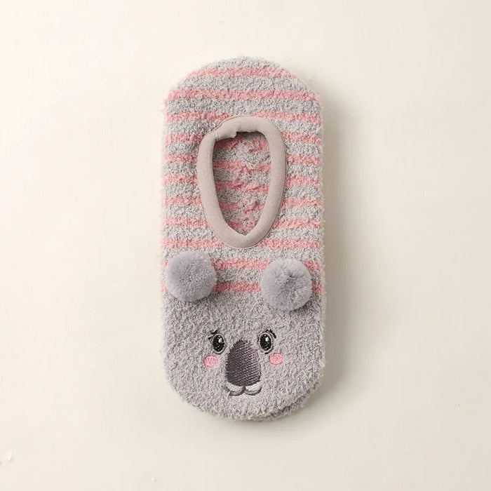 Cute winter grip indoor socks