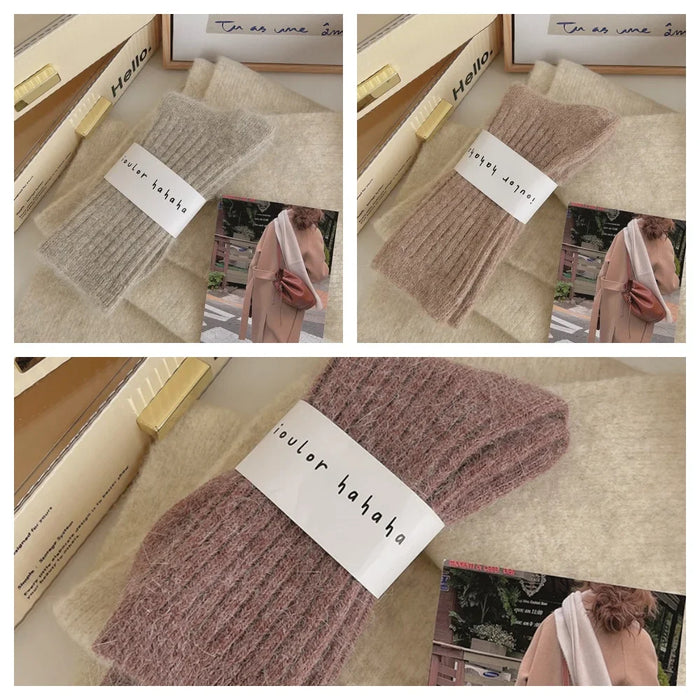 3-6-pairs-of-womens-winter-mid-tube-socks-plus-velvet-thick-warm-socks-soft-solid-color-japanese-style-long-socks
