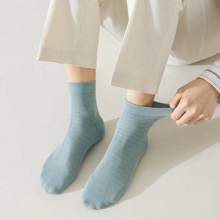 6 Pairs Men Summer Bamboo Fiber Socks