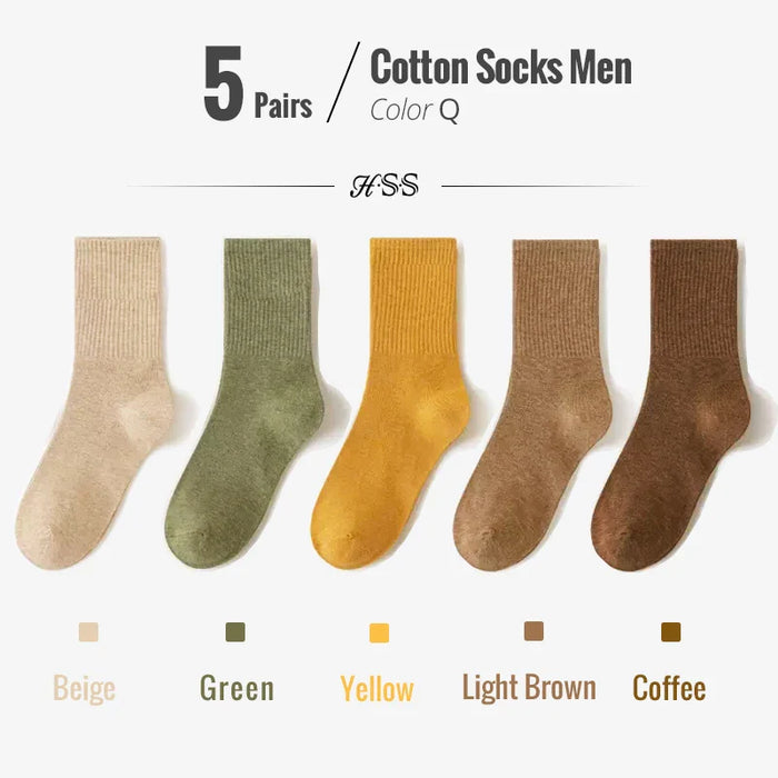 5-10-pairs-95-combed-cotton-socks-men-business-dress-long-socks-soft-breathable-spring-summer-colorful-sock-for-man-5pairs-lot