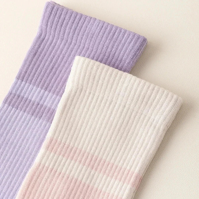 2-pairs-grip-pilates-socks-women-non-slip-yoga-fitness-calf-compression-socks-high-quality-cotton-running-sports-socks-ladies