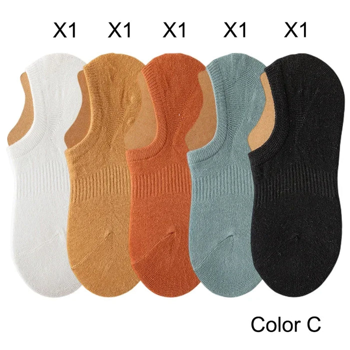 5 Pairs/  Invisible Low Cut Socks