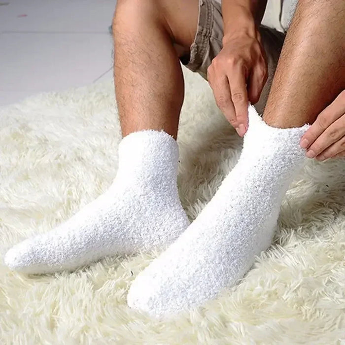 1/3pairs Men Coral Fleece Socks