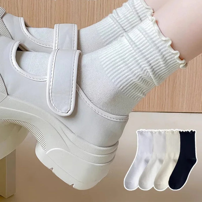 fashion-new-ruffle-socks-for-women-mid-crew-middles-tube-ankle-high-breathable-cotton-socks-black-white-beige-female-cute-sock