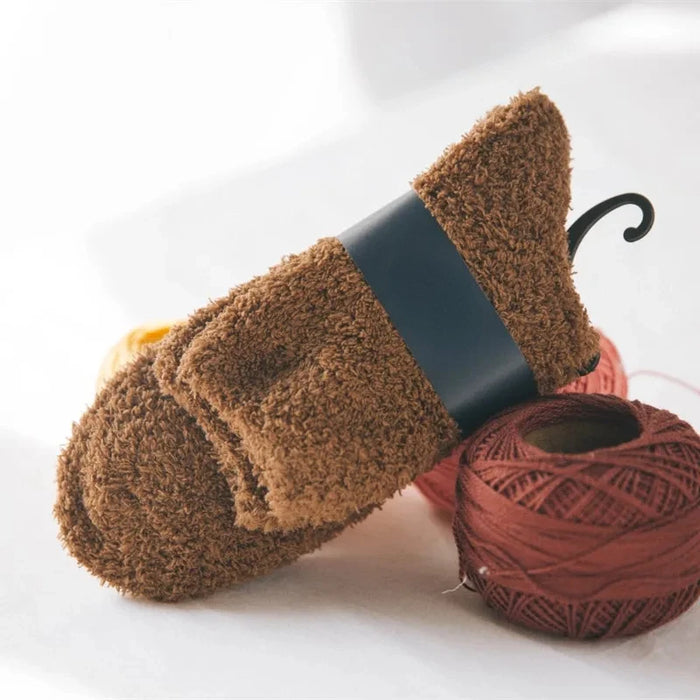 1/3pairs Men Coral Fleece Socks