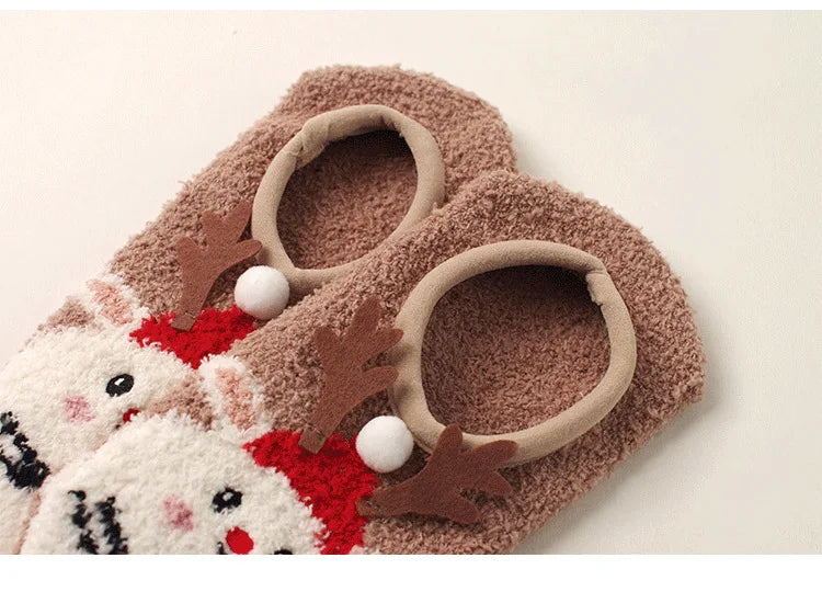 Cute winter grip indoor socks
