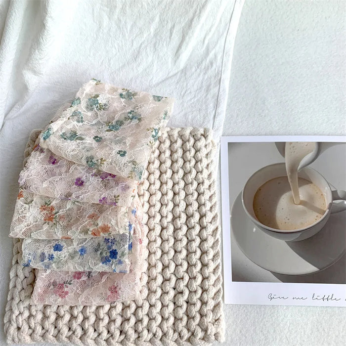 Lace Flower Loose Long Socks