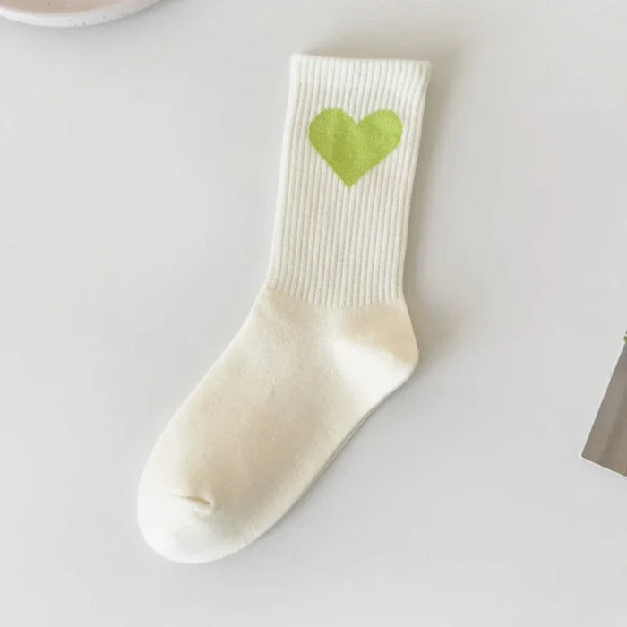 Smiling Face Cartoon Cotton Socks