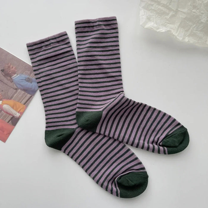 Retro Striped Socks