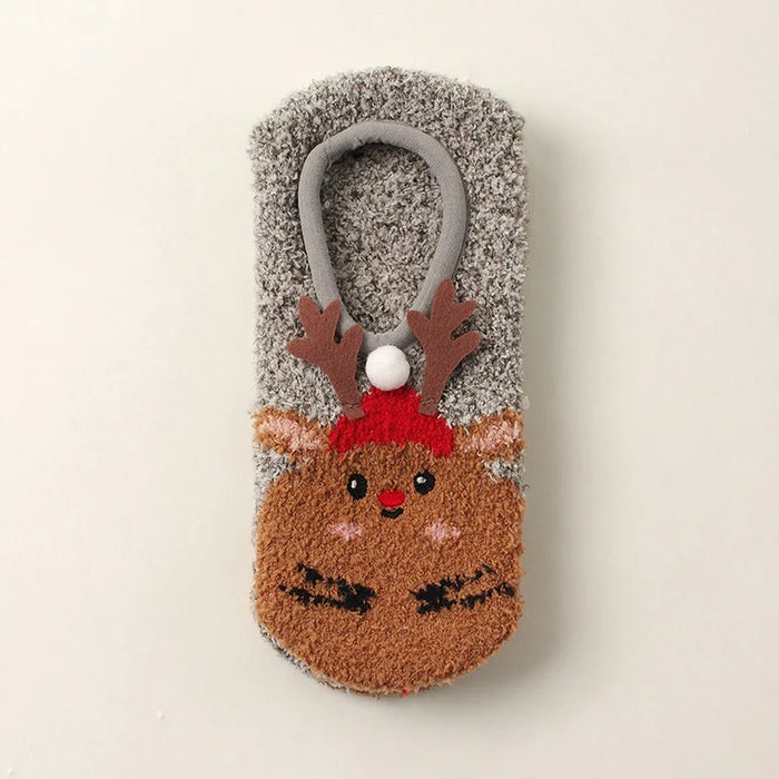 Cute winter grip indoor socks