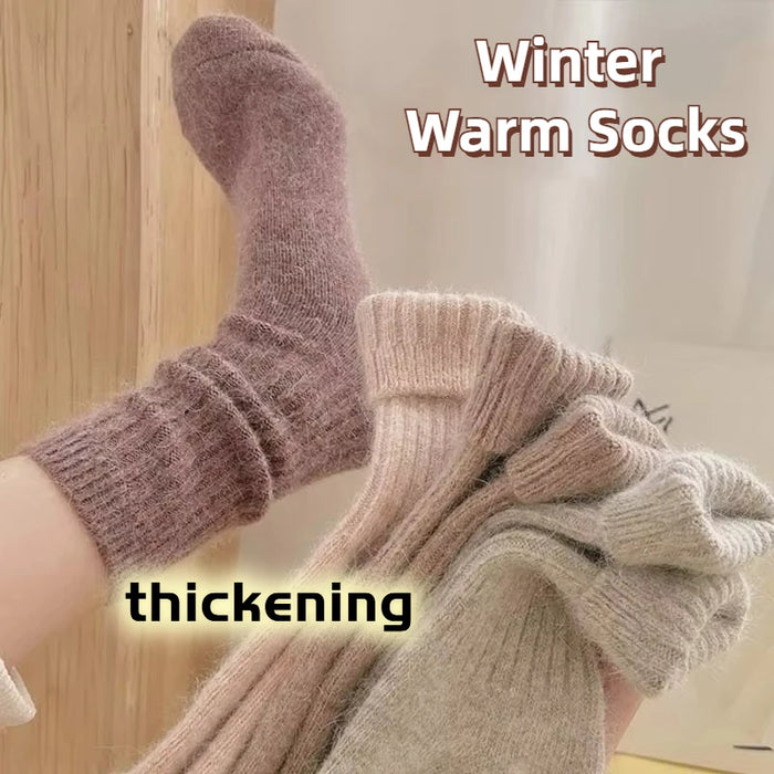 Winter Socks Women Cashmere Wool Thicken Warm Women Socks
