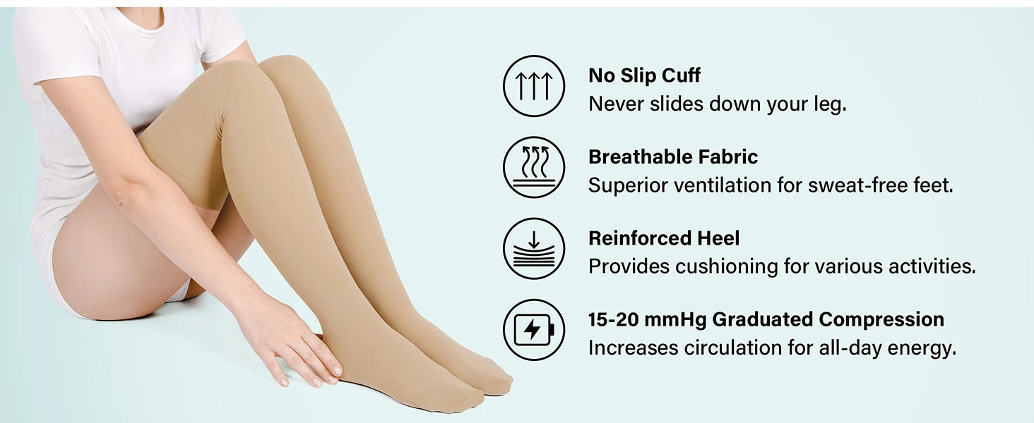 1Pair Compression Socks Knee High