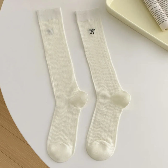 1/4pairs Women's Ballet  Bow Style Socks