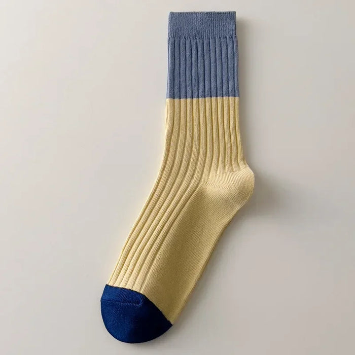 High Quality Cotton Knitting Women Socks Multicolor Striped
