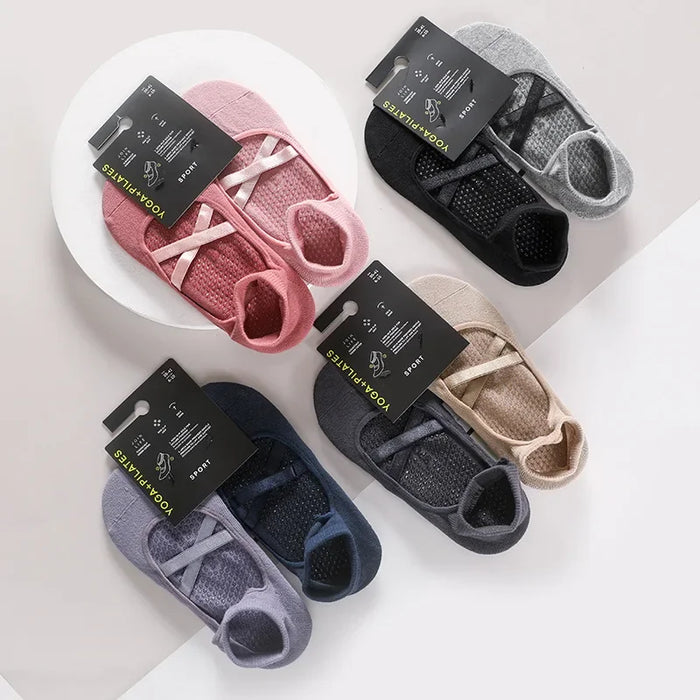 2-pairs-yoga-socks-cotton-breathable-sweat-absorbent-silicone-anti-slip-floor-socks-women-pilates-ballet-fitness-sports-sock-set