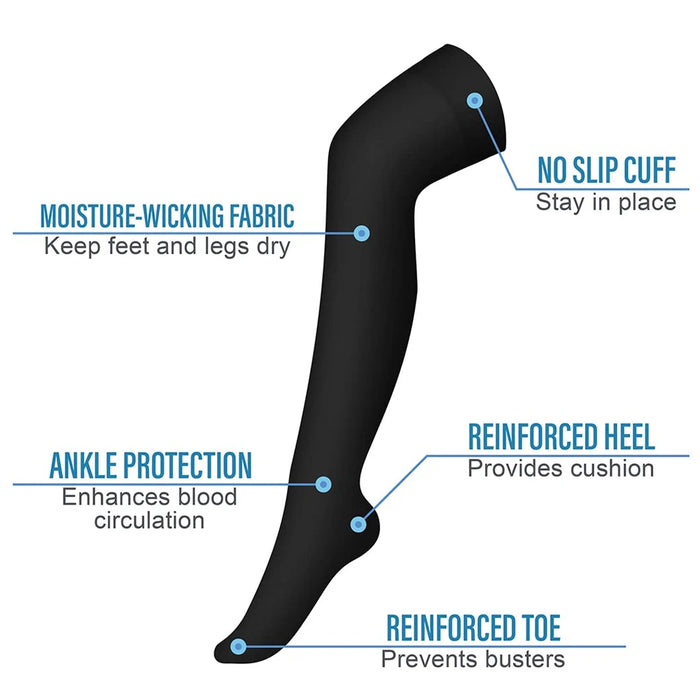 1Pair Compression Socks Knee High