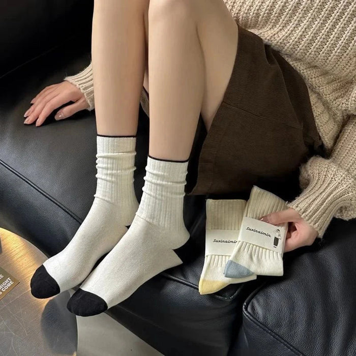 cream-socks-women-korean-style-simple-solid-color-women-socks-japanese-fashion-harajuku-school-girls-knitting-cotton-long-socks