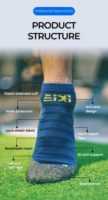 Nano Copper Fiber Deodorant Antibacterial Men Socks