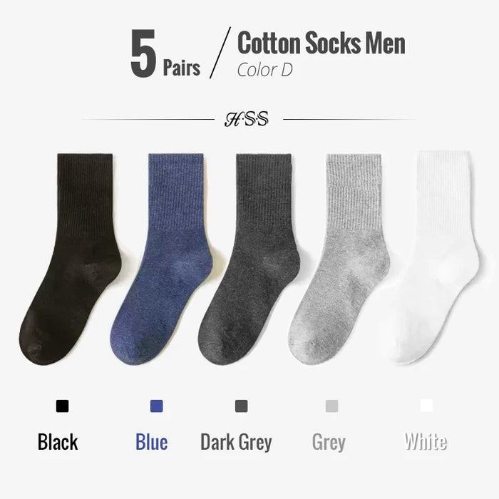 5-10-pairs-95-combed-cotton-socks-men-business-dress-long-socks-soft-breathable-spring-summer-colorful-sock-for-man-5pairs-lot