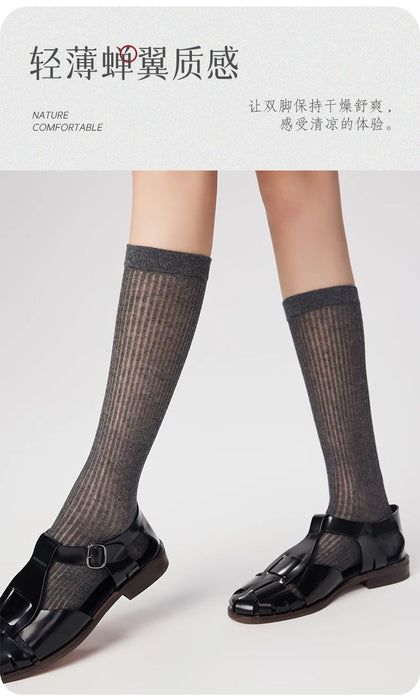 Hollow Mesh Breathable Ballet Style Socks