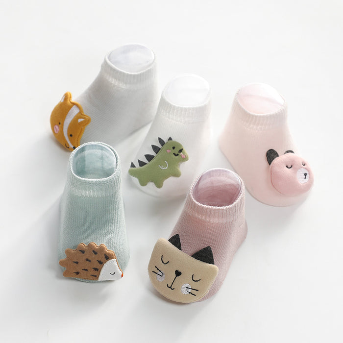 Animal Print Baby Socks Baby Toddler Non-slip Newborn Cotton Socks