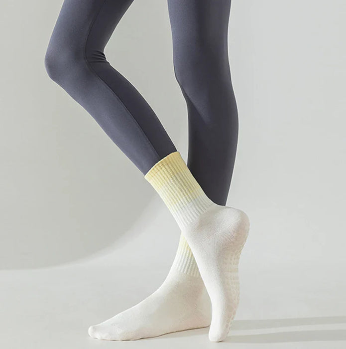 yoga-socks-womens-pilates-cotton-non-slip-silicone-indoor-fitness-dance-color-gradient-sports-socks