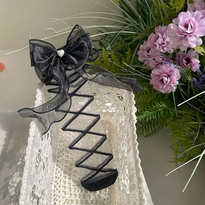 1 Pair Summer Sweet Fashion Bow Ribbon Sock for Children