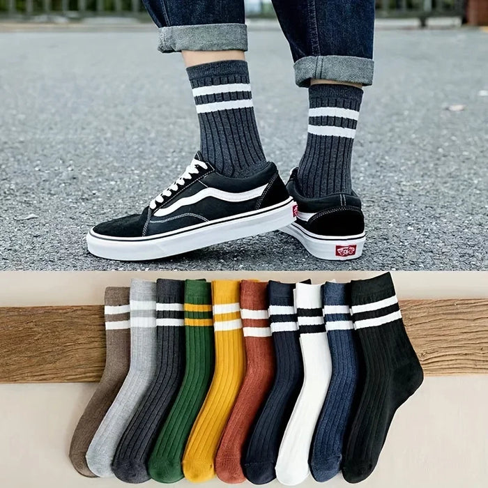 5-pairs-of-mens-socks-autumn-and-winter-vintage-fun-fashion-athletic-socks-sports-trend-socks