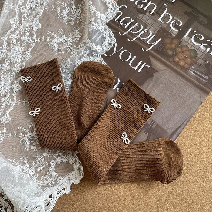 Bow Design Kids Simplicity Fashion  Socks