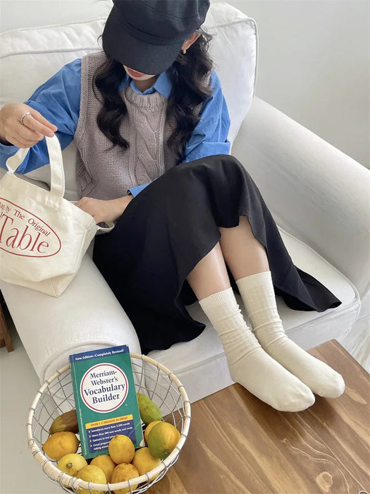 Japanese Style School Girls High Socks