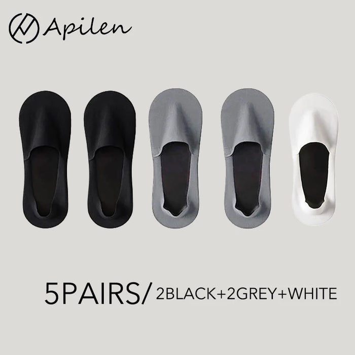 5P/ Men Non Slip Invisible Socks