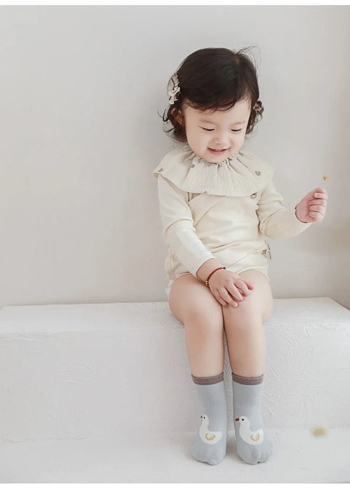 3 Pairs/Lot Autumn Winter Baby Non Slip Soft Floor Sock