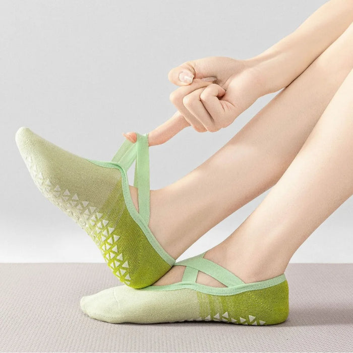Yoga Socks Women Gradient Silicone Non-slip Pilates Grip No-show Sock