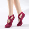 1pair-yoga-socks-for-women-non-slip-grips-straps-bandage-cotton-sock-ideal-for-pilates-pure-barre-ballet-dance-barefoot-workout
