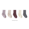 5-pairs-lot-baby-socks-breathable-loose-south-korea-style-solid-color-kids-socks-middle-tube-cotton-socks-set-for-children